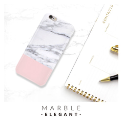 【送料無料】エレガントな大人STYLE⭐︎大理石風スマホケース MARBLE-Elegant 1枚目の画像