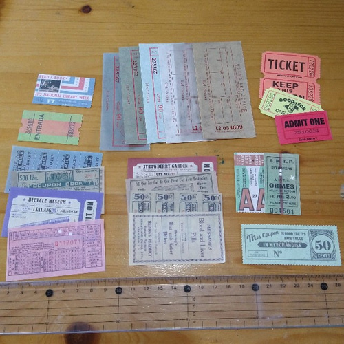 海外チケット風 コラージュペーパー 40枚 その他素材 tree-house 通販