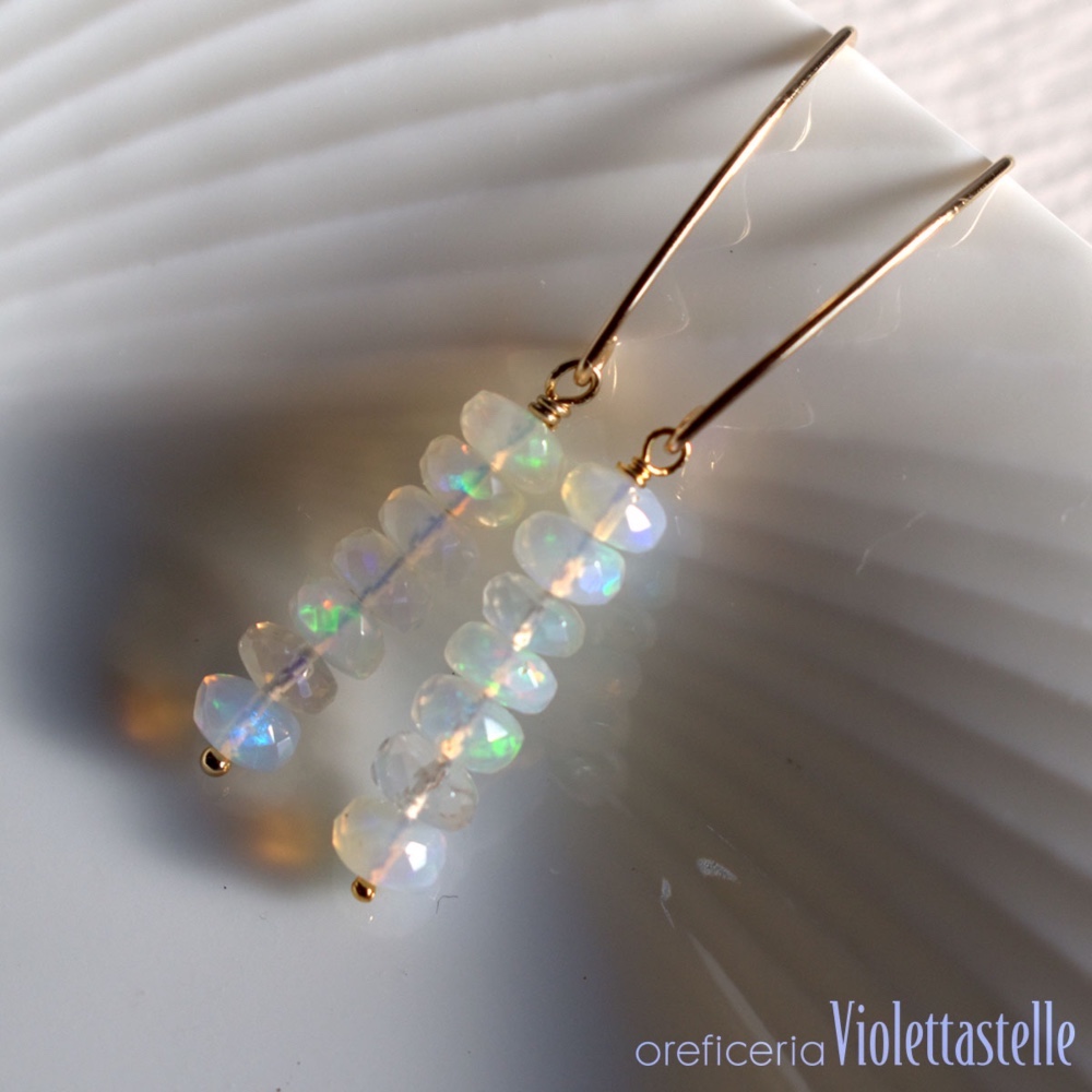 14kgf プレシャスオパールのスティックピアス