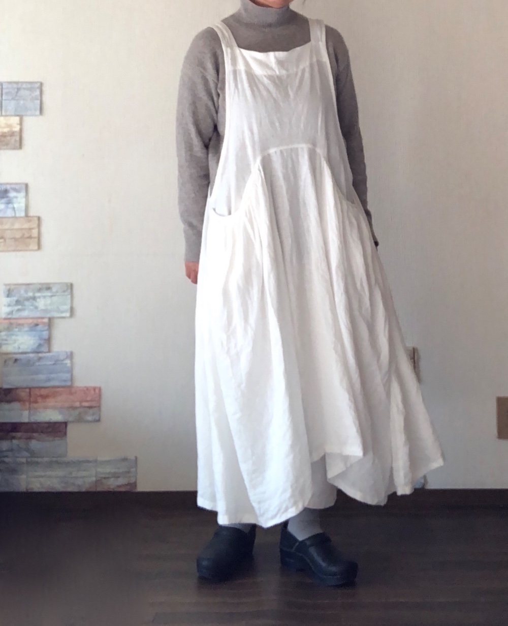 MIYAKE Design studio ワンピース ポケットエプロン 2way MIYAKE