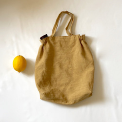 「数量限定3点　夏の福袋」 送料無料・set/レモンのころんバック＋エプロンワンピース+Wガーゼ刺繍のプルオーバー 3枚目の画像