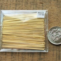 高品質Ｔピン【50mm】K16GPゴールド約50個 2枚目の画像