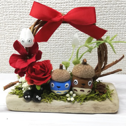 専用です✾どんぐりアート　クリスマスオブジェ4点　壁掛け2点✾オーダー品 専用です✾どんぐりアート クリスマスオブジェ4点 壁掛け2点