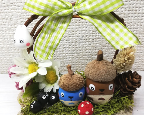 春流木置物＊特大サイズ＊どんぐりアート
