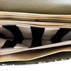縫わずに作ったお財布ポシェット　ショルダーバッグ　斜めがけ 5枚目の画像