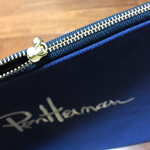 リメイク クラッチバッグ☆ロンハーマン ネイビー Ron Herman☆トート