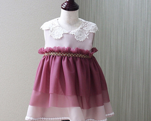 アトリエ霧 キッズ ドレス 送料込□ドレス職人手作り！ボレロつき本格キッズドレス 子供服