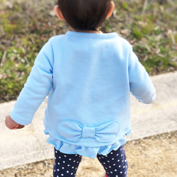 ハンドメイド】 親子お揃い服 レーストレーナー 90