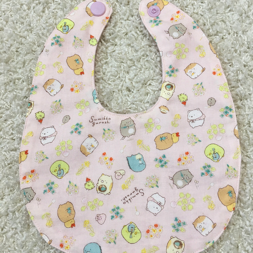 ハンドメイド スタイ【オーダーページ】 ☆ベビースタイ 柔らかピンク色 ハンドメイド☆ スタイ