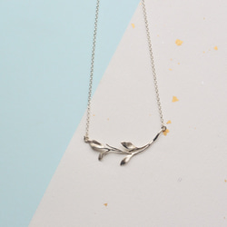 枝葉-純銀項鍊 Branches and leaves-925 silver necklace 第1張的照片