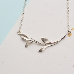 枝葉-純銀項鍊 Branches and leaves-925 silver necklace 第2張的照片