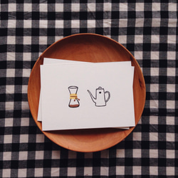 手作りオブジェクト小さなコーヒースタンプカード 5枚目の画像