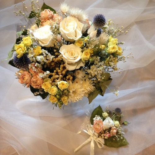 ドライフラワー＊ウェディングブーケのセミオーダーについて ブーケ
