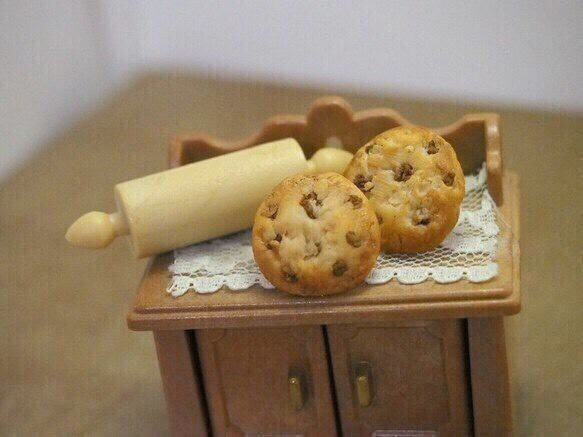チョコチップクッキーのピアス(イヤリング) 2枚目の画像