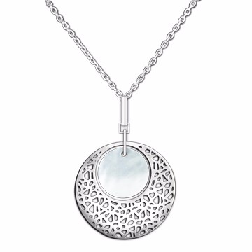 「創意工夫オーシャンハートシリーズ「朝の真珠--925スターリングシルバーのネックレス、真珠のカキ