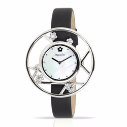 《INGENUITY經典百搭多變款》銀框黑面 - 精典黑皮帶 - 人氣手工錶 第2張的照片