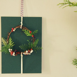 獨家設計 聖誕花圈 聖誕卡片 交換禮物 / 單一 第2張的照片