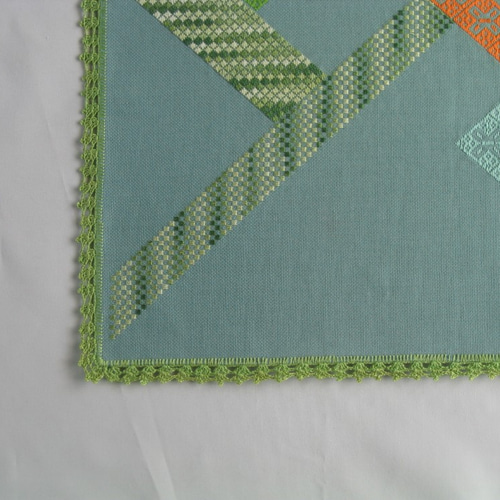 こぎん刺し☆テーブルクロス＊キューブフロート #Z015 その他