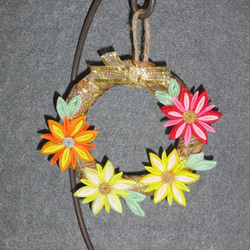 ふわふわ布リース1点❤︎ミニ布リース4点 ふわふわ布リース1点❤︎ミニ布リース4点