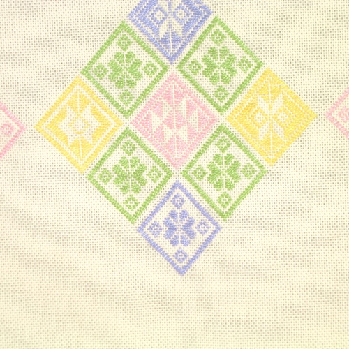 こぎん刺し　テーブルセンター　② こぎん刺しキット 【テーブルセンター製作キット・はじめてみよう