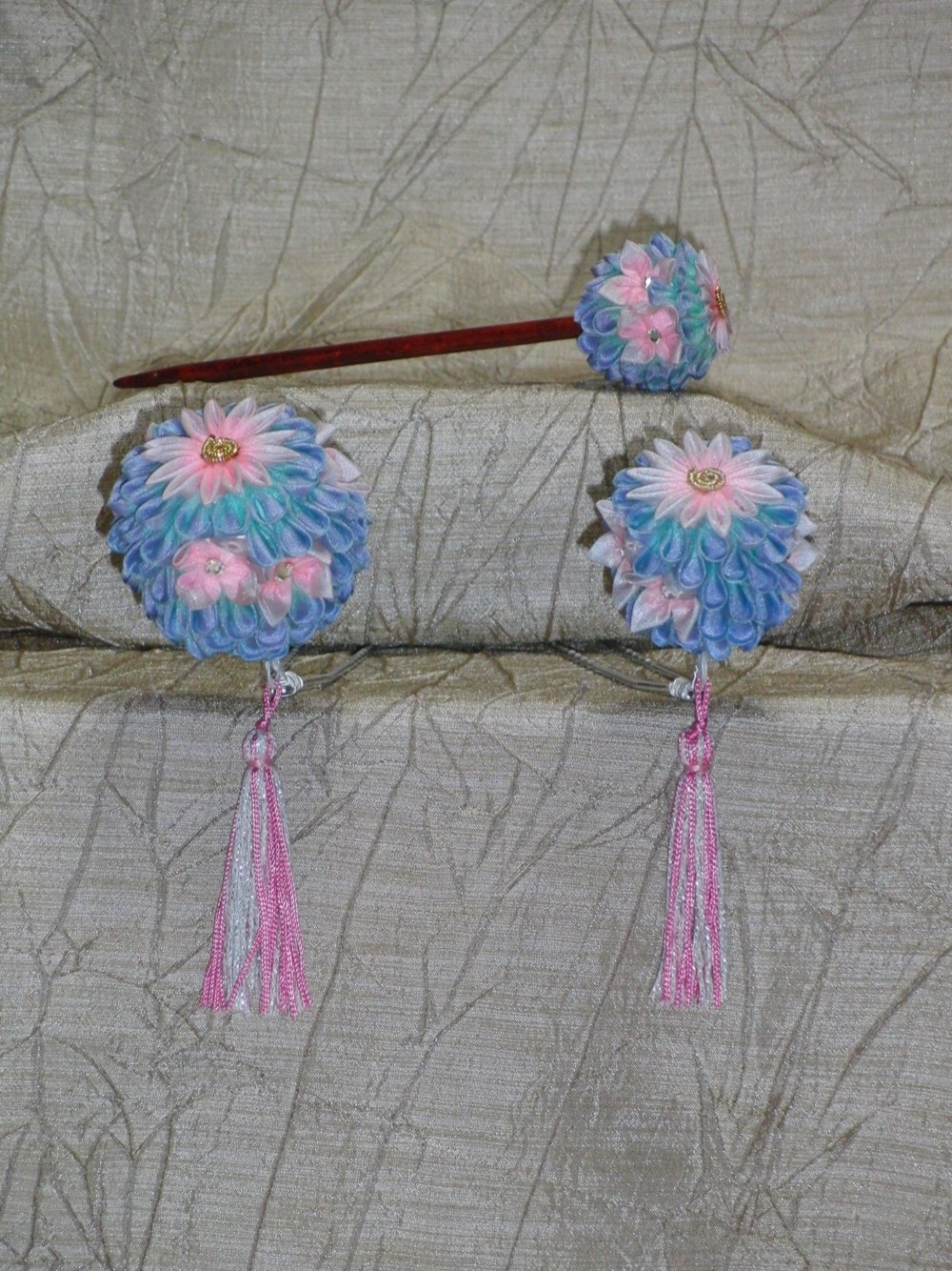 楠玉簪★3点セット＊七五三にも#S022