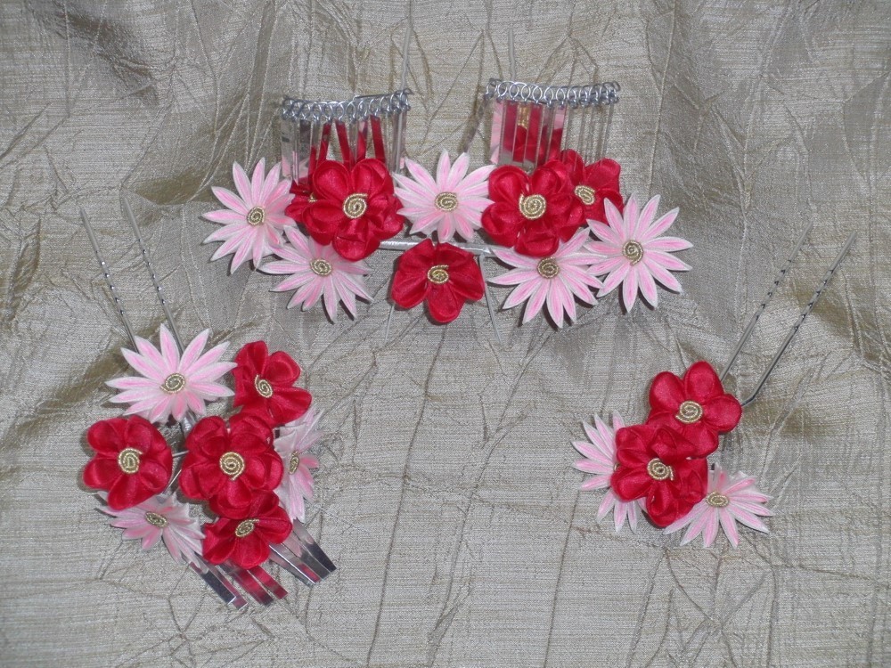 紅梅と菊★3点セット＊七五三#S030