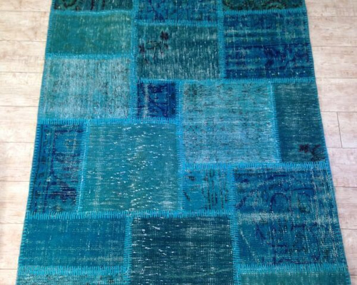 Y2860-3 トルコ キリム 手織り ウール ラグ マット ブルー Y2860-3 トルコ キリム 手織り ウール ラグ マット ブルー アウトドア