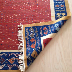 約1.9畳 手織り ラグ ターキッシュキリム kilim ✳︎送料無料 5枚目の画像