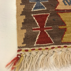 手織りの温もりを... ハンドメイド キリム kilim ✳︎国内送料無料 2枚目の画像