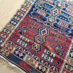 手織り ラグ ハンドメイド キリム kilim ✳︎国内送料無料 3枚目の画像