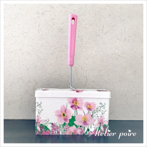 コロコロクリーナーケース＊ピンク色のお花たち カーペットクリーナー
