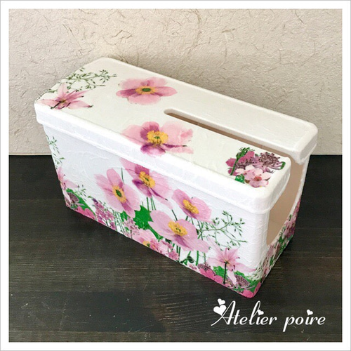 コロコロクリーナーケース＊ピンク色のお花たち カーペットクリーナー