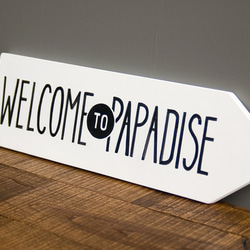 サインオブジェ 【WELCOME to PARADISE】 2枚目の画像