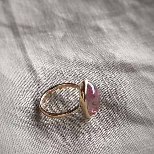 バイカラー ウォーターメロントルマリン リング K10 watermelon tourmaline ring ウォーターメロントルマリン リング