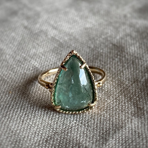 K10 グリーントルマリンリング