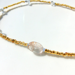 peace necklace -rutile quartz- 1枚目の画像