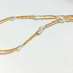 peace necklace -rutile quartz- 4枚目の画像