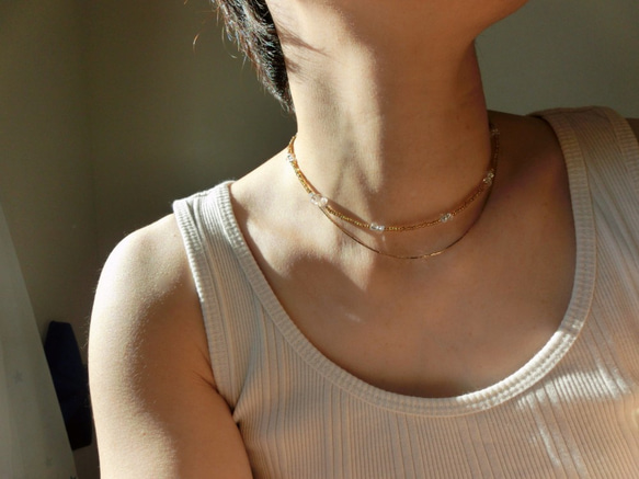 peace necklace -rutile quartz- 5枚目の画像