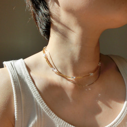 peace necklace -rutile quartz- 6枚目の画像