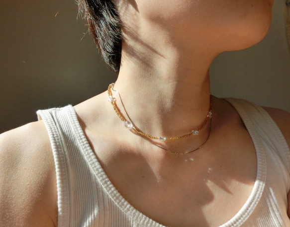 peace necklace -rutile quartz- 6枚目の画像