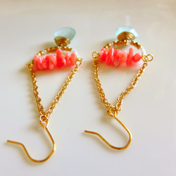 mermaid earrings 3枚目の画像