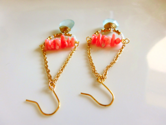 mermaid earrings 3枚目の画像