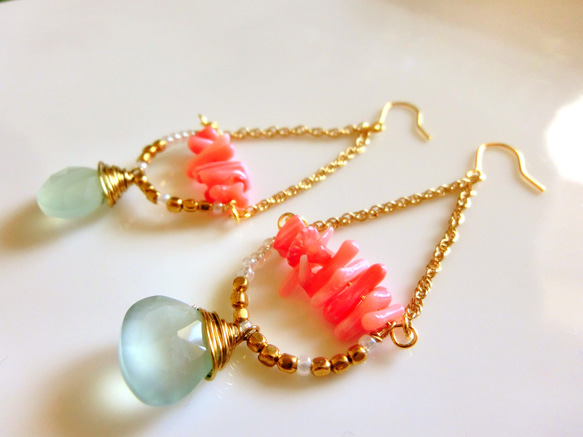 mermaid earrings 4枚目の画像