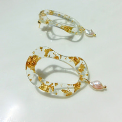 gold flake hoop 1枚目の画像