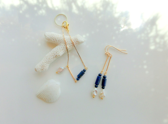 ’Santorini' earrings 4枚目の画像