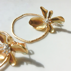 flower hoop -gold- 2枚目の画像