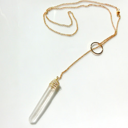 crystal point necklace 1枚目の画像