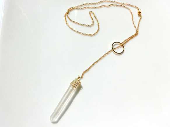 crystal point necklace 1枚目の画像