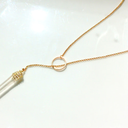 crystal point necklace 2枚目の画像