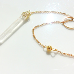 crystal point necklace 4枚目の画像